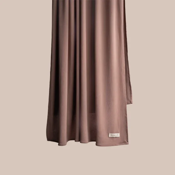 Mocha premium jersey scarf