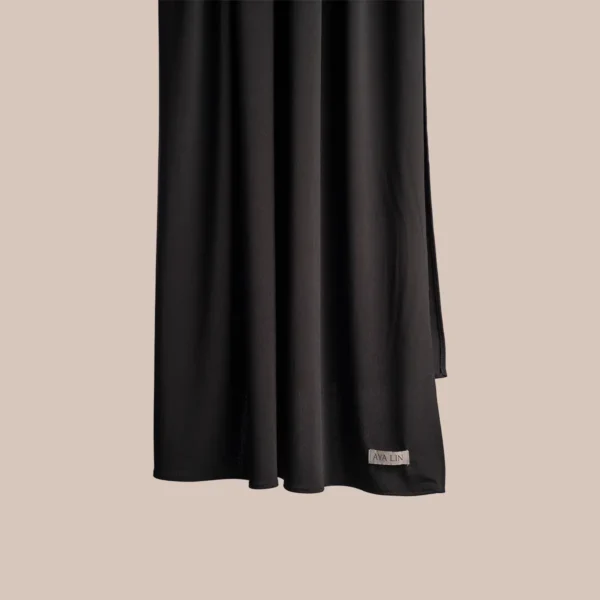 Black premium jersey scarf