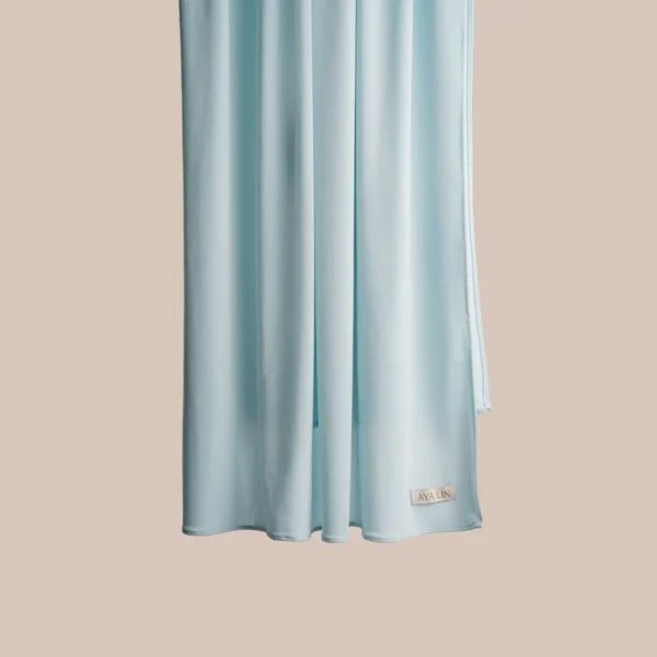 Baby blue premium jersey scarf