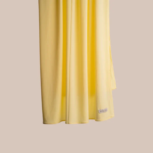 Sunny yellow premium jersey scarf